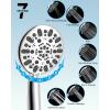 imageHibbent All Metal Shower Head 10 High Pressure Rainfall Shower HeadHandheld Showerhead Combo with 12 Adjustable Curved Shower Extension Arm 7Spray 71 Shower Hose Shower Head Holder ChromeChrome