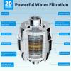 imageHibbent All Metal Shower Head 10 High Pressure Rainfall Shower HeadHandheld Showerhead Combo with 12 Adjustable Curved Shower Extension Arm 7Spray 71 Shower Hose Shower Head Holder ChromeChrome Finished