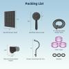 imageHibbent All Metal Shower Head 10 High Pressure Rainfall Shower HeadHandheld Showerhead Combo with 12 Adjustable Curved Shower Extension Arm 7Spray 71 Shower Hose Shower Head Holder ChromeOil Rubbed Bronze