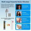 imageHibbent All Metal Shower Head 10 High Pressure Rainfall Shower HeadHandheld Showerhead Combo with 12 Adjustable Curved Shower Extension Arm 7Spray 71 Shower Hose Shower Head Holder ChromeChrome Finished