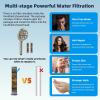 imageHibbent All Metal Shower Head 10 High Pressure Rainfall Shower HeadHandheld Showerhead Combo with 12 Adjustable Curved Shower Extension Arm 7Spray 71 Shower Hose Shower Head Holder ChromeBrushed Nickel Finished