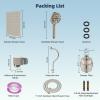 imageHibbent All Metal Shower Head 10 High Pressure Rainfall Shower HeadHandheld Showerhead Combo with 12 Adjustable Curved Shower Extension Arm 7Spray 71 Shower Hose Shower Head Holder ChromeBrushed Nickel Finished