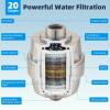 imageHibbent All Metal Shower Head 10 High Pressure Rainfall Shower HeadHandheld Showerhead Combo with 12 Adjustable Curved Shower Extension Arm 7Spray 71 Shower Hose Shower Head Holder ChromeBrushed Nickel Finished