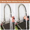 imageHibbent Dualfunction Faucet Aerator Big Angle Rotate Kitchen Sink Aerator Sprayer Head 360 Swivel Sink Sprayer AttachmentOilRubbed BronzeBrushed Nickel