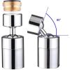 imageHibbent Dualfunction Faucet Aerator Big Angle Rotate Kitchen Sink Aerator Sprayer Head 360 Swivel Sink Sprayer AttachmentOilRubbed BronzeChrome