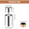 imageHibbent Dualfunction Faucet Aerator Big Angle Rotate Kitchen Sink Aerator Sprayer Head 360 Swivel Sink Sprayer AttachmentOilRubbed BronzeChrome