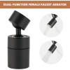 imageHibbent Dualfunction Faucet Aerator Big Angle Rotate Kitchen Sink Aerator Sprayer Head 360 Swivel Sink Sprayer AttachmentOilRubbed BronzeMatte Black