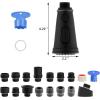 imageHibbent Kitchen Faucet Head Replacement with Pull Down Spray Head 3 Function Faucet Sprayer Nozzle  15 Adapters Compatible with Moen American Standard Delta Kohler  Brushed NickelOilRubbed Bronze Finished