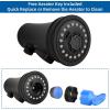 imageHibbent Kitchen Faucet Head Replacement with Pull Down Spray Head 3 Function Faucet Sprayer Nozzle  15 Adapters Compatible with Moen American Standard Delta Kohler  Brushed NickelMatte Black