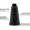 imageHibbent Kitchen Faucet Head Replacement with Pull Down Spray Head 3 Function Faucet Sprayer Nozzle  15 Adapters Compatible with Moen American Standard Delta Kohler  Brushed NickelOilRubbed Bronze Finished