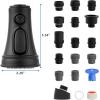 imageHibbent Kitchen Faucet Head Replacement with Pull Down Spray Head 3 Function Faucet Sprayer Nozzle  15 Adapters Compatible with Moen American Standard Delta Kohler  Brushed NickelMatte Black