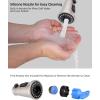 imageHibbent Kitchen Faucet Head Replacement with Pull Down Spray Head 3 Function Faucet Sprayer Nozzle  15 Adapters Compatible with Moen American Standard Delta Kohler  Brushed NickelBrushed Nickel Finished