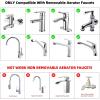 imageHibbent Sink Faucet to Garden Hose Adapter 360Degree Swivel 5564 Inch Female Thread Sink Hose Attachment for Faucet Adapter Connector ChromeChrome