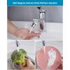 imageHibbent Sink Faucet to Garden Hose Adapter 360Degree Swivel 5564 Inch Female Thread Sink Hose Attachment for Faucet Adapter Connector ChromeChrome Finished