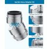 imageHibbent Sink Faucet to Garden Hose Adapter 360Degree Swivel 5564 Inch Female Thread Sink Hose Attachment for Faucet Adapter Connector ChromeChrome Finished