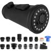 imageHibbent Kitchen Faucet Head Replacement with Pull Down Spray Head 3 Function Faucet Sprayer Nozzle  15 Adapters Compatible with Moen American Standard Delta Kohler  Brushed NickelMatte Black Finished