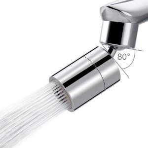 imageHibbent Dualfunction Faucet Aerator Big Angle Rotate Kitchen Sink Aerator Sprayer Head 360 Swivel Sink Sprayer AttachmentOilRubbed BronzeChrome