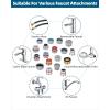 imageHibbent 18 Pieces Faucet Adapter Kit Brass Aerator Adapter Set for Faucet Tap with Removable Aerator to Connect Garden Hose Adapter for Faucet Sink  MaleFemale Chrome