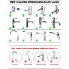 imageHibbent 18 Pieces Faucet Adapter Kit Brass Aerator Adapter Set for Faucet Tap with Removable Aerator to Connect Garden Hose Adapter for Faucet Sink  MaleFemale Chrome