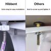 imageHibbent 2 Pack Toilet Tank to Bowl Bolt Kits Heavy Duty Bolts Toilet Bolts for Tank Solid Brass with Extra Long Nuts Easy to Install and Double Gaskets for Fastening