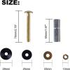 imageHibbent 2 Pack Toilet Tank to Bowl Bolt Kits Heavy Duty Bolts Toilet Bolts for Tank Solid Brass with Extra Long Nuts Easy to Install and Double Gaskets for Fastening