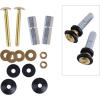 imageHibbent 2 Pack Toilet Tank to Bowl Bolt Kits Heavy Duty Bolts Toilet Bolts for Tank Solid Brass with Extra Long Nuts Easy to Install and Double Gaskets for Fastening