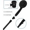 imageHibbent All Metal 1 Pack Shower Head Flow Control Valve G12 Brass Shutoff Valve with Metal Handle Lever Shut OFF Water Flow Control Regulator for Handheld Shower or Bidet Sprayer ChromeBlack