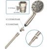 imageHibbent All Metal 1 Pack Shower Head Flow Control Valve G12 Brass Shutoff Valve with Metal Handle Lever Shut OFF Water Flow Control Regulator for Handheld Shower or Bidet Sprayer ChromeBrushed Nickel Finished