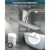 imageHibbent All Metal 1 Pack Shower Head Flow Control Valve G12 Brass Shutoff Valve with Metal Handle Lever Shut OFF Water Flow Control Regulator for Handheld Shower or Bidet Sprayer ChromeBrushed Nickel Finished