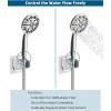 imageHibbent All Metal 1 Pack Shower Head Flow Control Valve G12 Brass Shutoff Valve with Metal Handle Lever Shut OFF Water Flow Control Regulator for Handheld Shower or Bidet Sprayer ChromeChrome