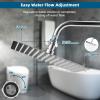 imageHibbent All Metal 1 Pack Shower Head Flow Control Valve G12 Brass Shutoff Valve with Metal Handle Lever Shut OFF Water Flow Control Regulator for Handheld Shower or Bidet Sprayer ChromeChrome
