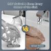imageHibbent Dual Water Flow Kitchen Sink Sprayer  360Degree Swivel Bathroom Faucet Aerator  Easy to Control Water Sprayer by One Hand  25 GPM  5564 Inch  27UNS Female Thread  Chrome25 GPM