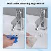 imageHibbent Dualfunction Solid Brass Faucet Aerator Big Angle Rotate Metal Kitchen Sink Aerator 360 Degree Swivel Sink Sprayer Attachment5564 Inch Female ThreadChromeBrass