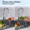 imageHibbent Dualfunction Solid Brass Faucet Aerator Big Angle Rotate Metal Kitchen Sink Aerator 360 Degree Swivel Sink Sprayer Attachment5564 Inch Female ThreadChromeBrass