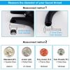 imageHibbent NSFANSICAN 61 Certified Faucet Aerator 360 Degree Swivel Kitchen Sink Aerator CUPC Certification Dualfunction Sprayer Faucet Replacement Part 5564 Inch Female Thread  Matte BlackMatte Black