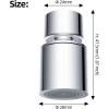 imageHibbent NSFANSICAN 61 Certified Faucet Aerator 360 Degree Swivel Kitchen Sink Aerator CUPC Certification Dualfunction Sprayer Faucet Replacement Part 5564 Inch Female Thread  Matte BlackChrome