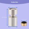imageHibbent NSFANSICAN 61 Certified Faucet Aerator 360 Degree Swivel Kitchen Sink Aerator CUPC Certification Dualfunction Sprayer Faucet Replacement Part 5564 Inch Female Thread  Matte BlackBrushed Nickel