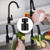 imageHibbent NSFANSICAN 61 Certified Faucet Aerator 360 Degree Swivel Kitchen Sink Aerator CUPC Certification Dualfunction Sprayer Faucet Replacement Part 5564 Inch Female Thread  Matte BlackMatte Black