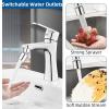 imageHibbent NSFANSICAN 61 Certified Faucet Aerator 360 Degree Swivel Kitchen Sink Aerator CUPC Certification Dualfunction Sprayer Faucet Replacement Part 5564 Inch Female Thread  Matte BlackChrome Finish
