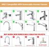 imageHibbent NSFANSICAN 61 Certified Faucet Aerator CUPC Certification 2Flow Sink Faucet Aerator 360 Swivel Kitchen Sink Sprayer Attachment Faucet Replacement Part 5564quot Female Thread  ChromeBrushed Nickel