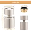 imageHibbent NSFANSICAN 61 Certified Faucet Aerator CUPC Certification 2Flow Sink Faucet Aerator 360 Swivel Kitchen Sink Sprayer Attachment Faucet Replacement Part 5564quot Female Thread  ChromeBrushed Nickel