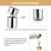 imageHibbent NSFANSICAN 61 Certified Faucet Aerator CUPC Certification 2Flow Sink Faucet Aerator 360 Swivel Kitchen Sink Sprayer Attachment Faucet Replacement Part 5564quot Female Thread  ChromeChrome
