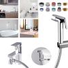 imageHibbent Sink Faucet Hose Sprayer Attachment with 10 Adapters  Dual Function Handheld Bidet Rinser ampamp Shower Head  for Feminine Hygiene Baby Diaper Cleaning ampamp Pet Bathing
