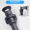 imageHibbent 2 Pack Universal Bathroom Sink Drain Stopper Pop Up Drain Strainer with Overflow Push and Seal Sink Plug with Basket for Lavatory Vanity Vessel AntiClogging Strainer Matte BlackMatte Black