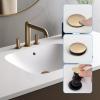 imageHibbent 2 Pack Universal Bathroom Sink Drain Stopper Pop Up Drain Strainer with Overflow Push and Seal Sink Plug with Basket for Lavatory Vanity Vessel AntiClogging Strainer Matte BlackBrushed Gold