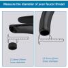 imageHibbent Faucet Adapter Kit Swivel Aerator Adapter to Connect Garden Hose  MultiThread Kitchen Sink Faucet to Garden Hose Adapter 34 Inch  Chrome FinishedMatte Black