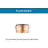 imageHibbent Faucet Adapter Kit Swivel Aerator Adapter to Connect Garden Hose  MultiThread Kitchen Sink Faucet to Garden Hose Adapter 34 Inch  Chrome FinishedChrome