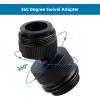 imageHibbent Faucet Adapter Kit Swivel Aerator Adapter to Connect Garden Hose  MultiThread Kitchen Sink Faucet to Garden Hose Adapter 34 Inch  Chrome FinishedMatte Black