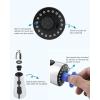 imageHibbent Pull Down Kitchen Faucet Head Replacement 3Function Kitchen Faucet Head Sink Spray Nozzle with 12 Adapters Compatible with Moen American Standard Delta Kohler Faucets Brushed NickelChrome Finished