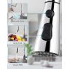 imageHibbent Pull Down Kitchen Faucet Head Replacement 3Function Kitchen Faucet Head Sink Spray Nozzle with 12 Adapters Compatible with Moen American Standard Delta Kohler Faucets Brushed NickelChrome Finished